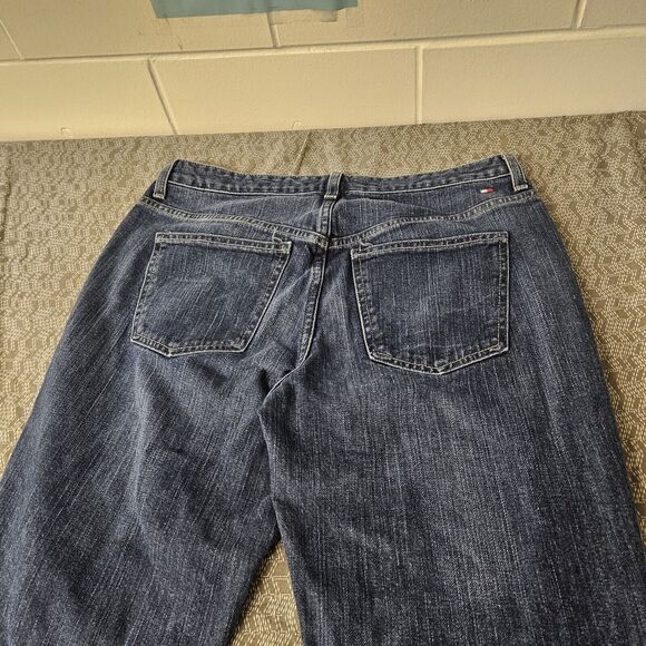 Tommy Hilfiger Jeans Womens Mid Rise‎ Med Wash Flare Blue 32x32 - Picture 10 of 11